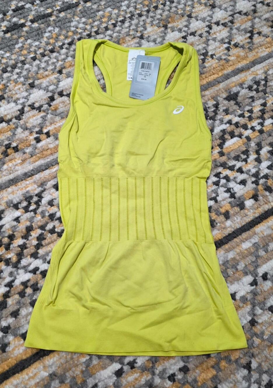 Asics Women's Size Medium Lime Workout Shirt Sleeveless Top